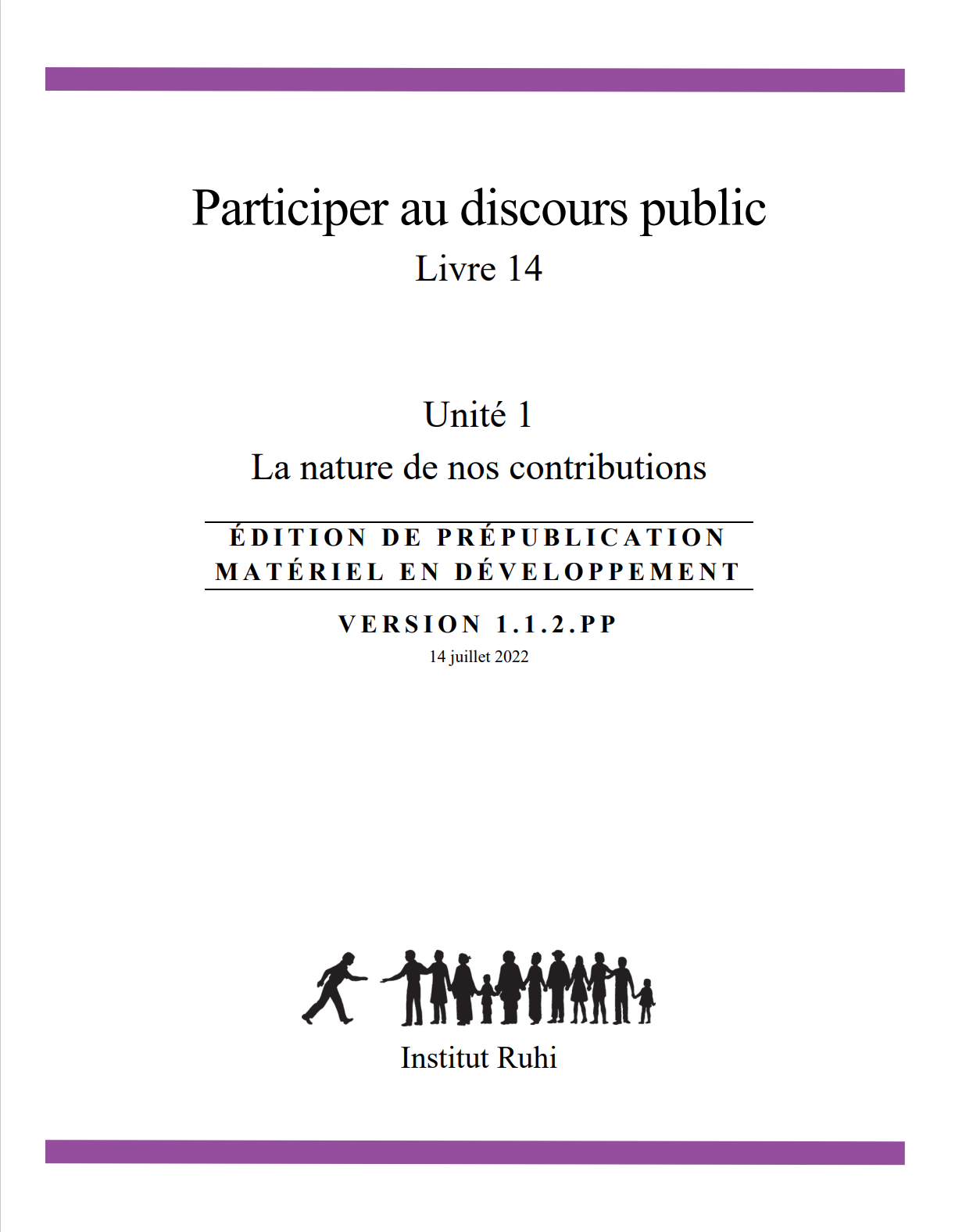 Livre 14: Participer au discours public