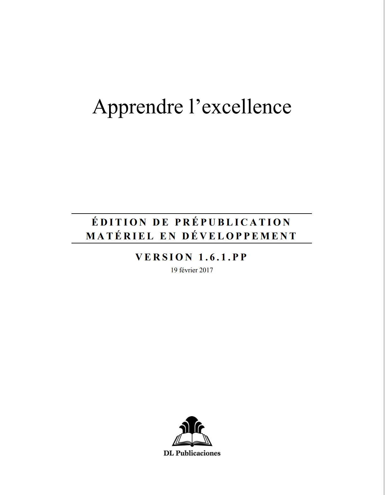 Apprendre l'excellence