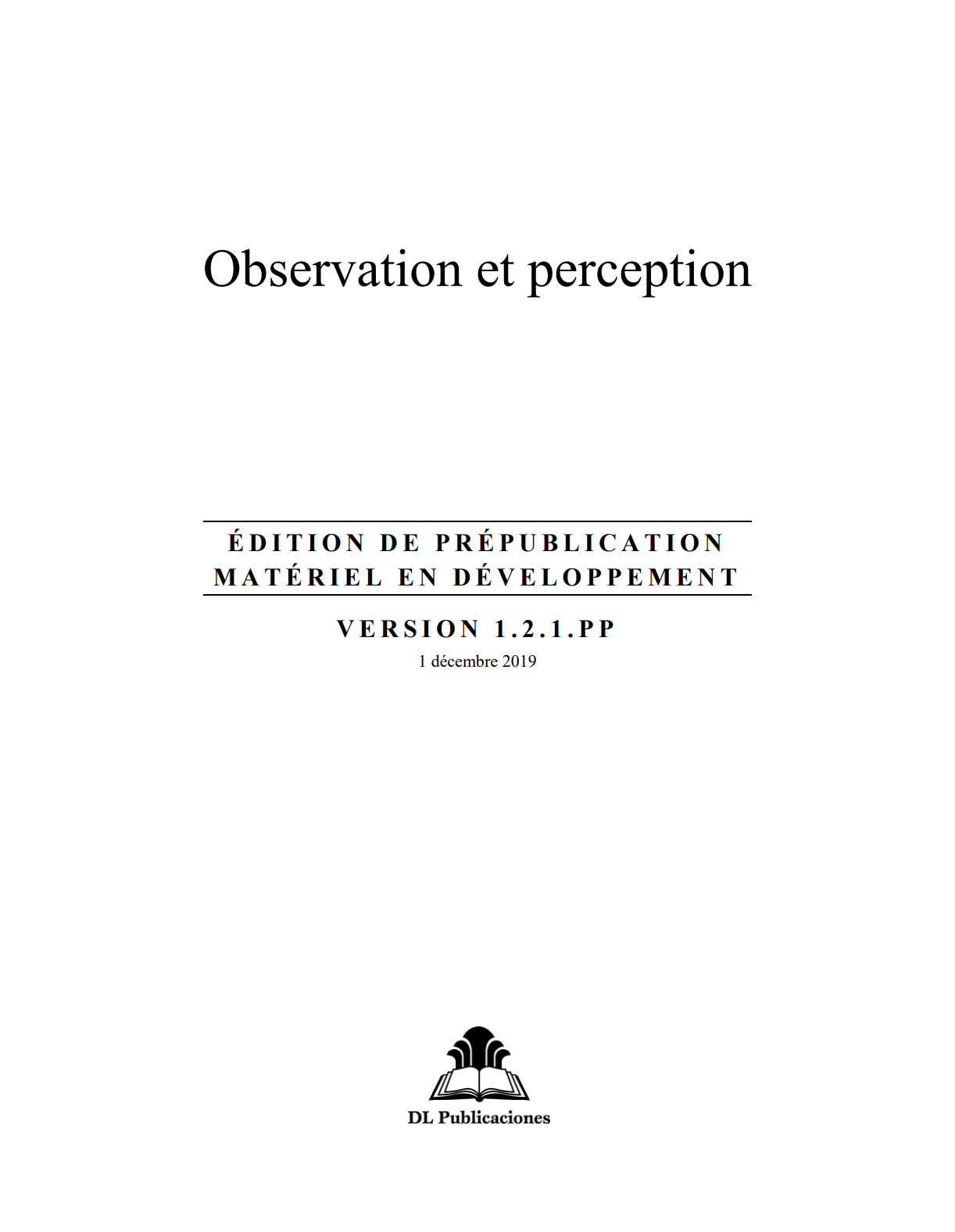 Observation et perception